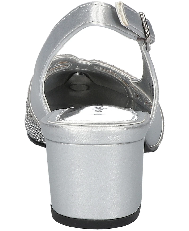 Easy Street Women's Bizzy Buckle Slingback Pumps