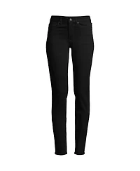 Lands' End Women's Petite Mid Rise Straight Leg Jeans