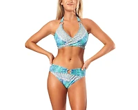 La Moda Clothing Women's Ring Metal Hardware Bikini Set