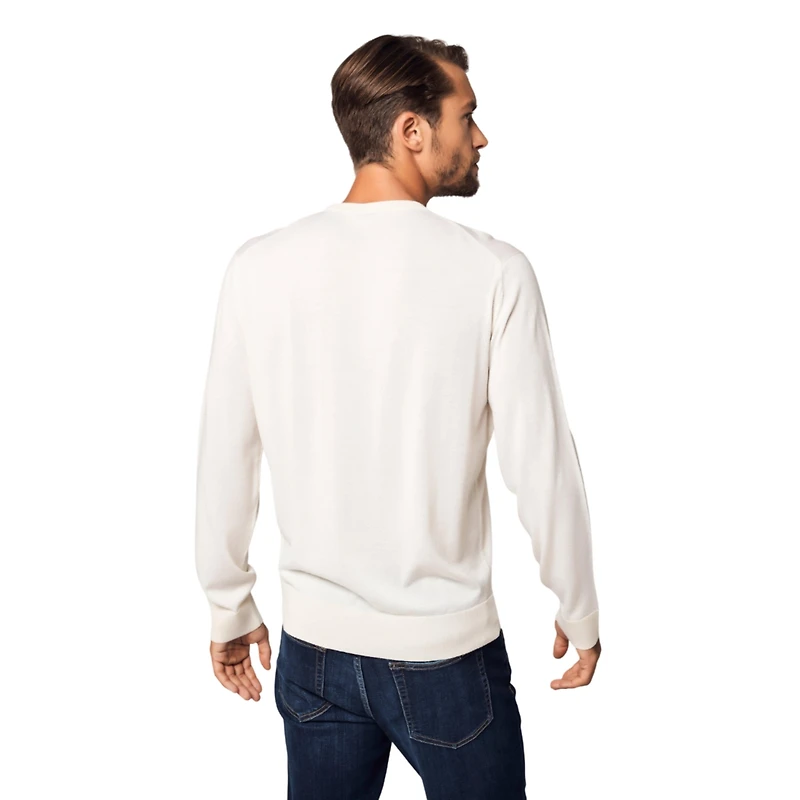 Bellemere New York Men's Bellemere Pure Crew Neck Merino Sweater
