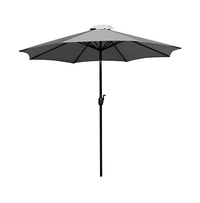 Bali 9' Round Uv Resistant Outdoor Patio Umbrella With Height Lever And 33° Push Button Tilt