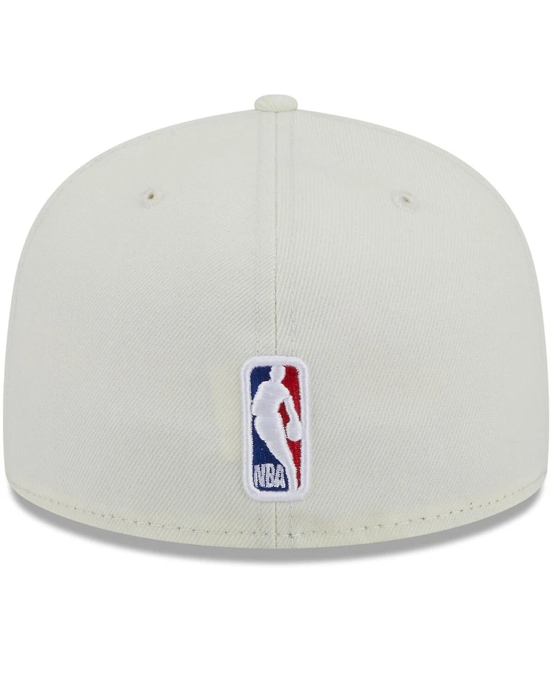 Men's New Era x Staple Cream, Purple Los Angeles Lakers Nba Two-Tone 59FIFTY Fitted Hat