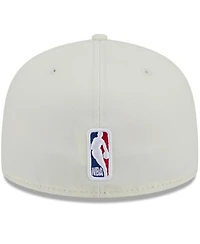Men's New Era x Staple Cream, Purple Los Angeles Lakers Nba Two-Tone 59FIFTY Fitted Hat