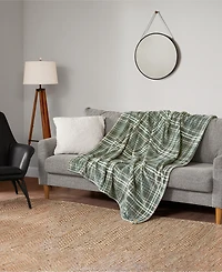 Lucky Brand Camper Plaid Cozy Plush Throw, 50" x 70"