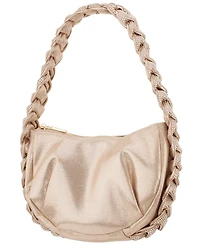 Nina Braided Crystal Hobo Bag