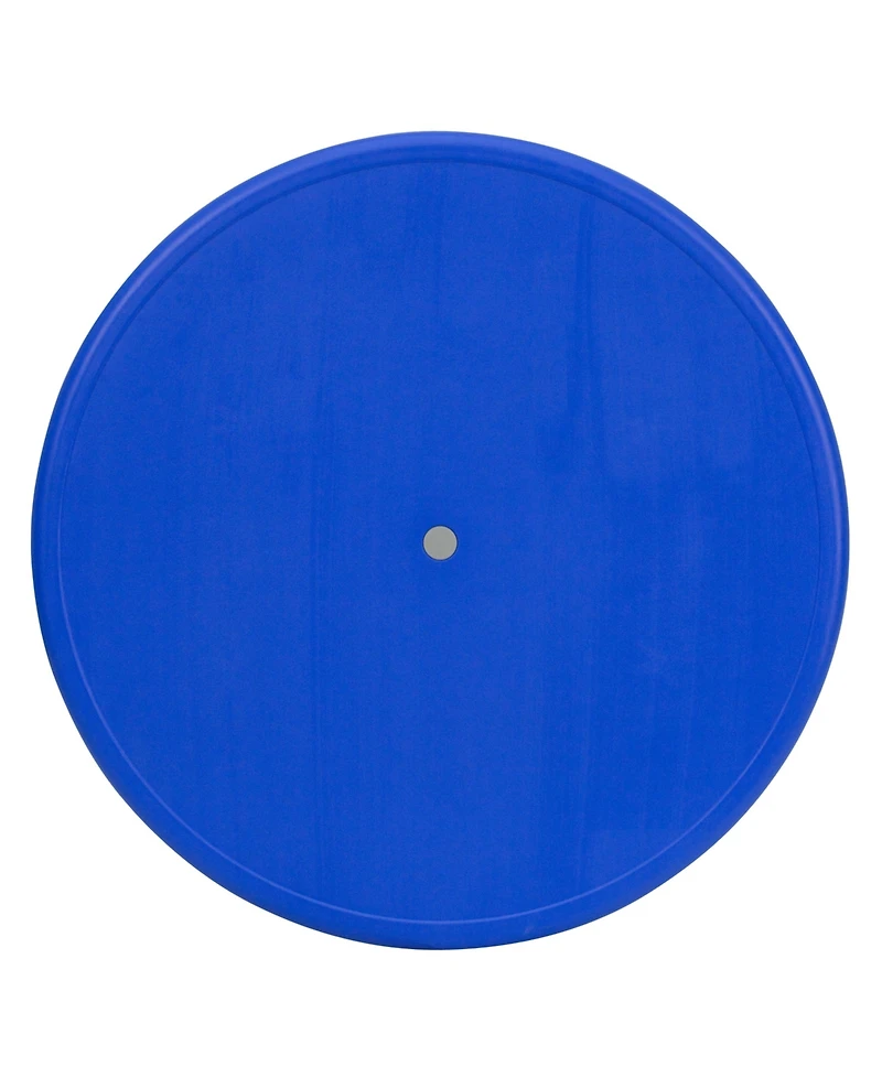 Emma+Oliver 33" Round Plastic Height Adjustable Activity Table