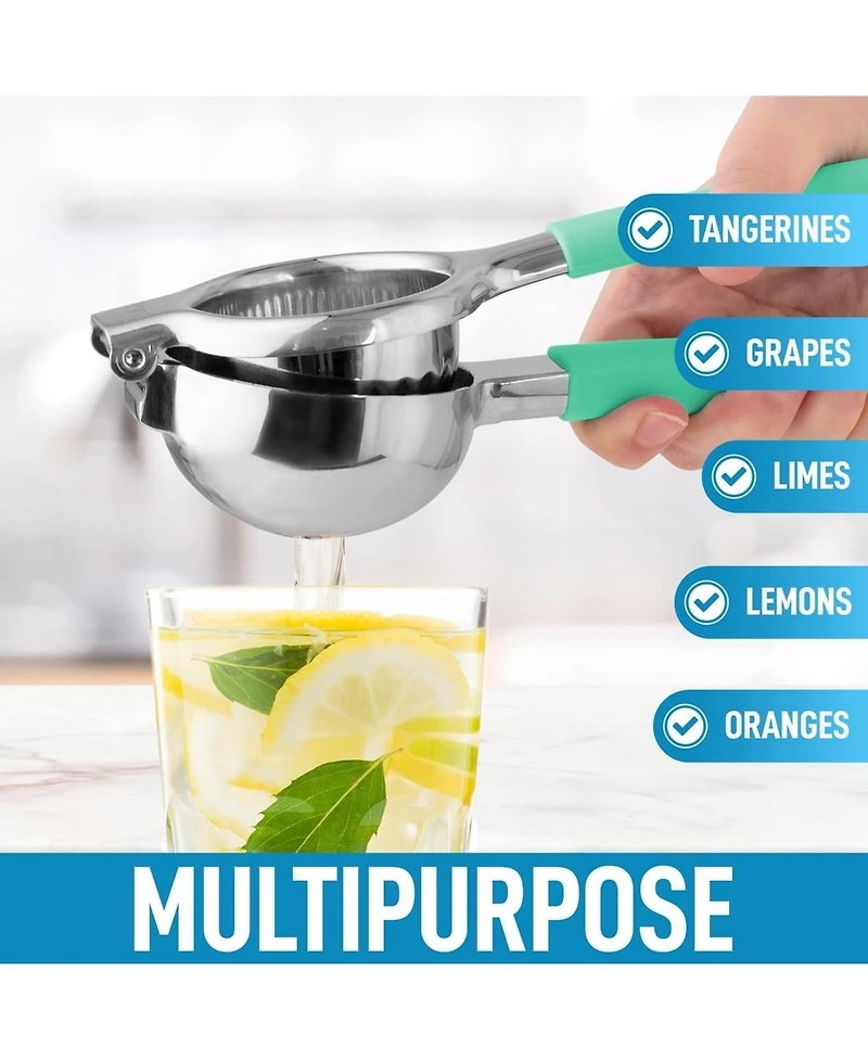 Lemon Squeezer Stainless Steel with Premium Heavy Duty Solid Metal Bowl