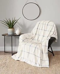 Lucky Brand Palmdale Plaid Cozy Plush Throw, 50" x 70"