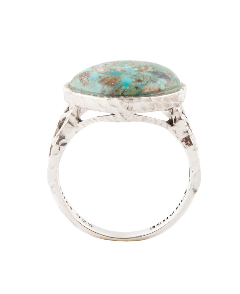 Barse Hypnosis Genuine Turquoise and Sterling Silver Abstract Ring