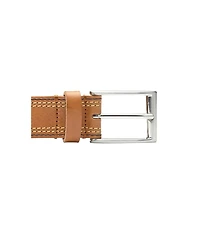 Johnston & Murphy Men's Triple Contrast Stitched Belt