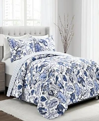 Lush Decor Cynthia Jacobean Floral Quilt Sets