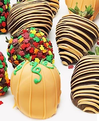 Chocolate Covered Company Fall Belgian Chocolate Covered Strawberries and Mini Cheesecake Pops, 12 Pieces
