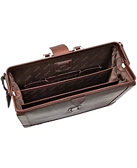 Mancini Men's Buffalo Luxurious Litigator Briefcase Pocket for 17.3" Laptop