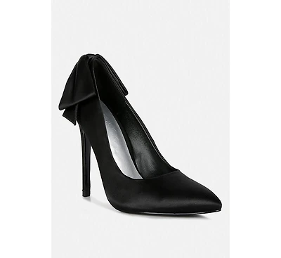 Hornet Satin Stiletto Pumps