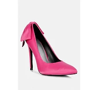 Hornet Satin Stiletto Pumps