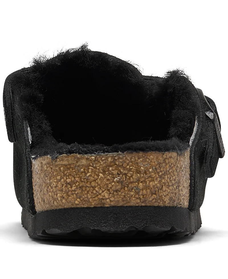 Birkenstock Women's Boston Shearling Suede Leather Clogs from Finish Line