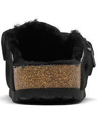 Birkenstock Women's Boston Shearling Suede Leather Clogs from Finish Line