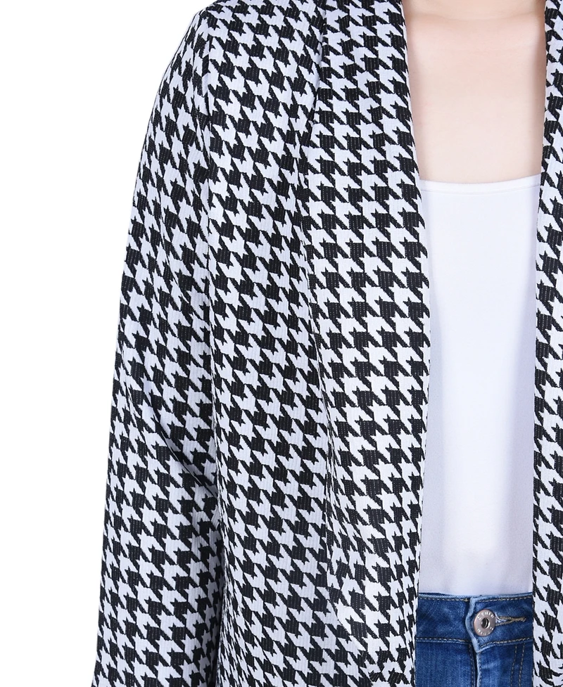 Ny Collection Petite Long Sleeve Ponte Jacket