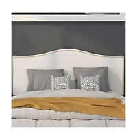 Arched Full Headboard With Accent Nail Trim