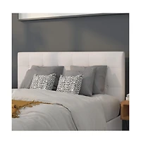 Button Tufted Full Upholstered Headboard