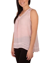 Ny Collection Petite Sleeveless Swing Blouse
