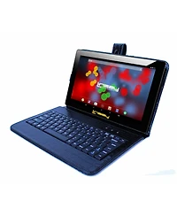New Linsay 10.1" Tablet Octa Core 128GB Bundle with Exclusive Luxury Crocodile Style Keyboard Newest Android 14