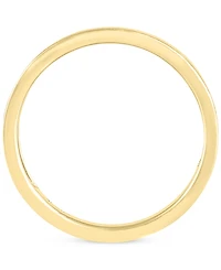 Brush Finish Textured Wedding Band 14k Gold