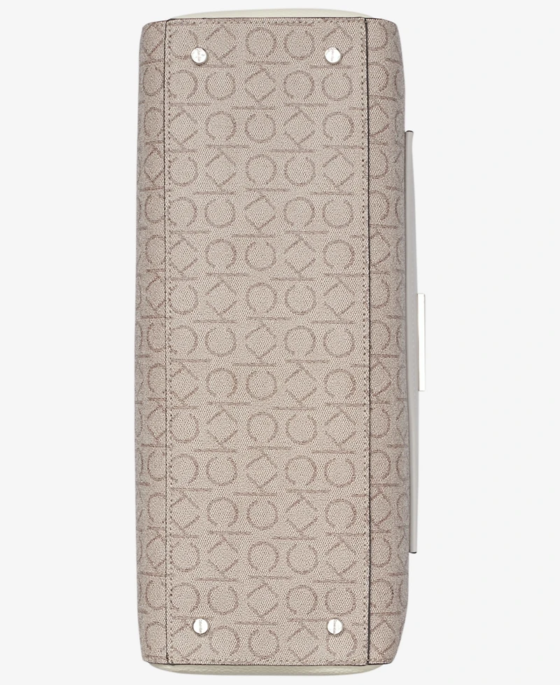 Hadley Signature Colorblocked Triple Compartment Tote