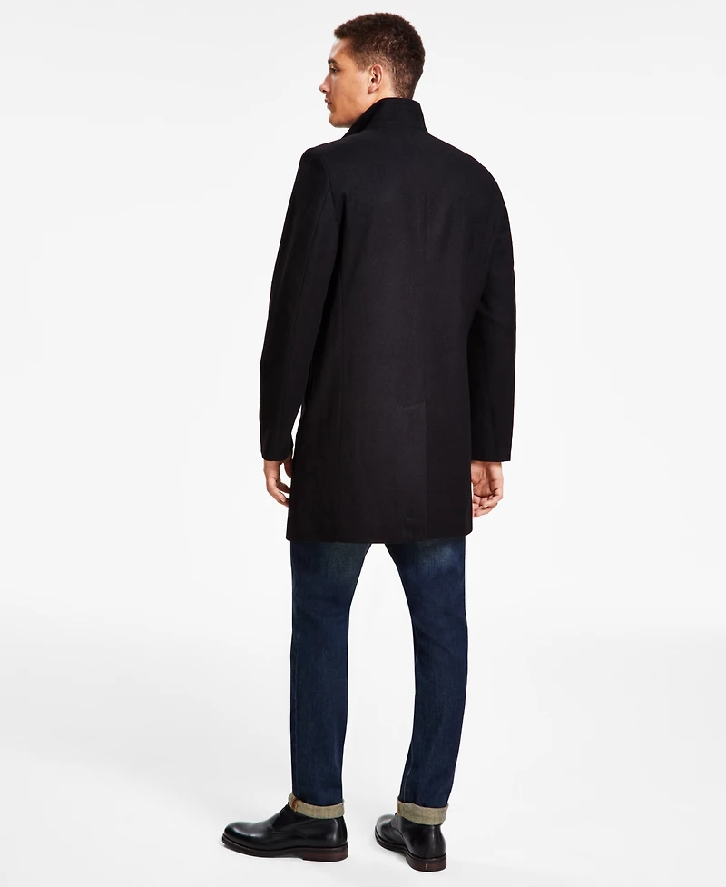 Calvin Klein Men's Mayden Slim-Fit Wool Blend Overcoat