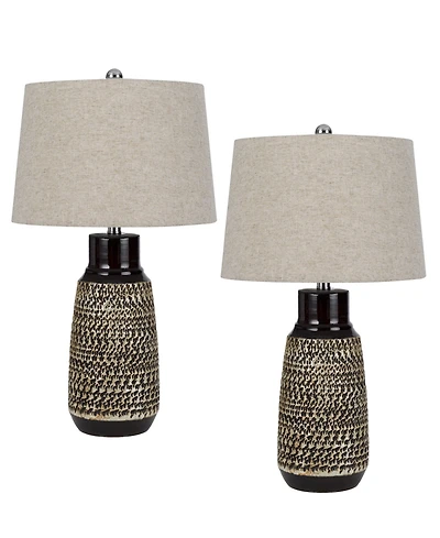 27" Height Ceramic Lamp Set