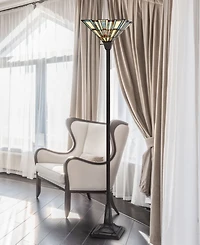 72" Height Metal and Resin Torchiere