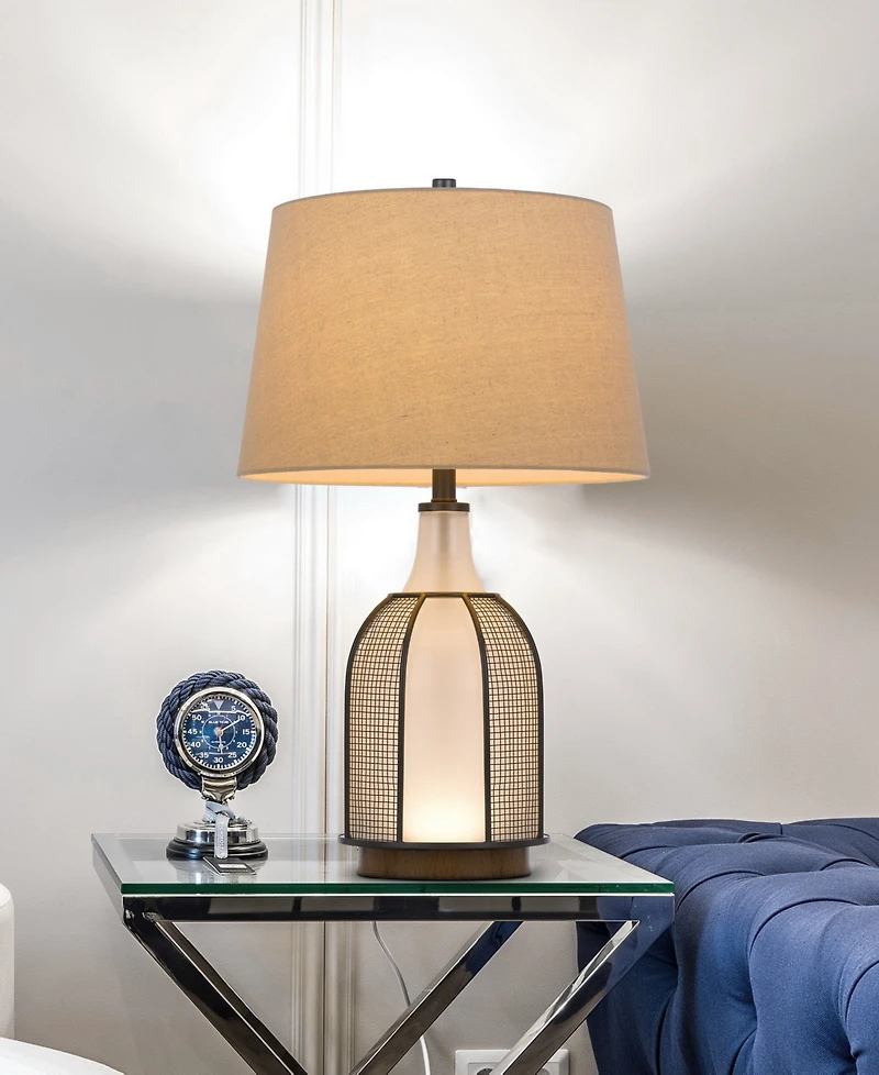 Morgan 28" Height Table Lamp with Mesh Grill