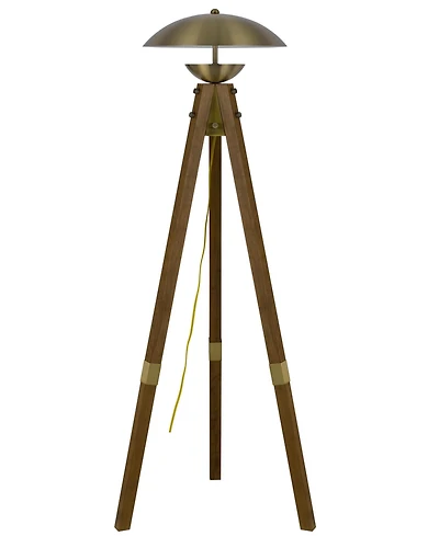 Lakeland 55" Height Wood and Metal Floor Lamp