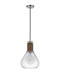 Rochelle 22" Height Metal and Wood Pendant