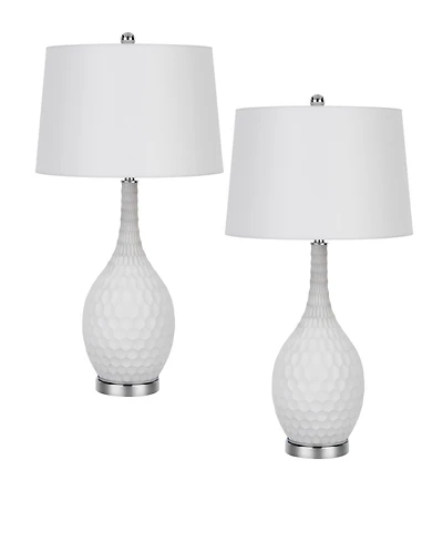Pori 30.5" Height Glass Table Lamp Set