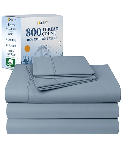 California Design Den Luxury Bed Sheets Set - 800 Thread Count 100% Cotton Sheets, Deep Pocket