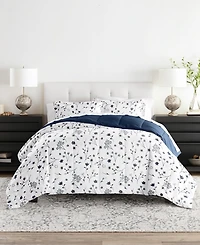 ienjoy Home Forget Me Not Reversible Comforter Set