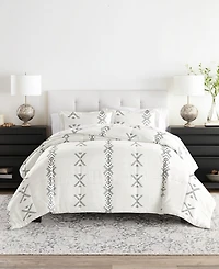 ienjoy Home Urban Stitch Patterned Comforter Set, King/California King
