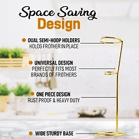 Stainless Steel Original Frother Stand Holds Multiple Types of Coffee Frothers