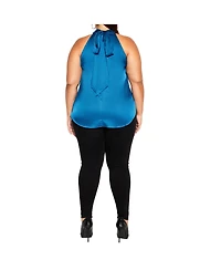 City Chic Plus Shine Halter Top
