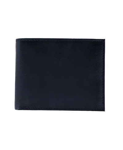 Trafalgar Men's Orion Leather 8-Slot Bi-Fold Wallet with Removable Id Card Case
