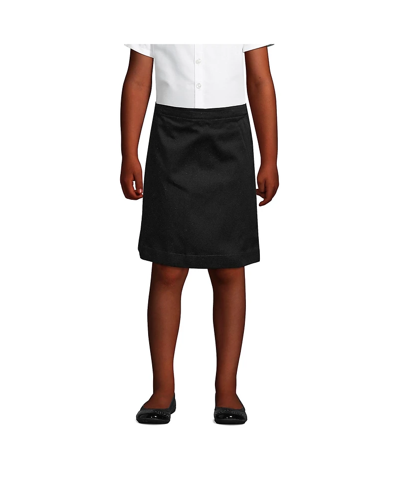 Lands' End Girls School Uniform Blend Chino Skort Top of Knee
