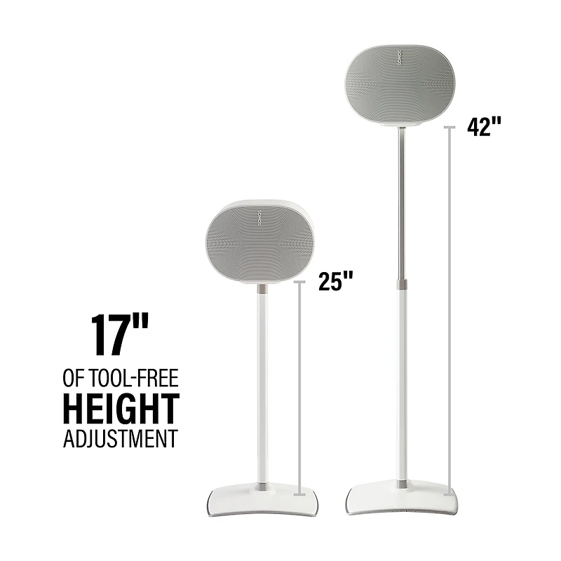 Sanus Height-Adjustable Speaker Stands for Sonos Era 300 - Pair