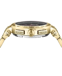 Versace Men's Swiss Chronograph Aion Gold Ion Plated Stainless Steel Bracelet Watch 45mm