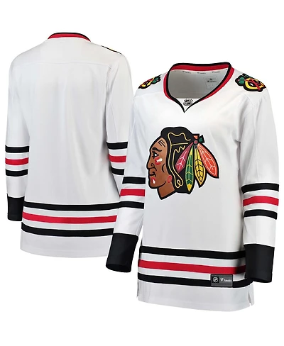 Women's Fanatics White Chicago Blackhawks Away Breakaway Jersey