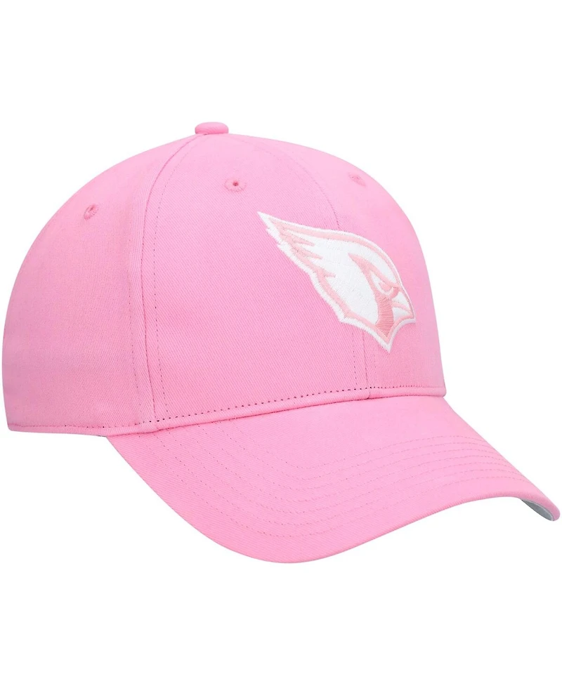 Girls Youth '47 Brand Pink Arizona Cardinals Rose Mvp Adjustable Hat