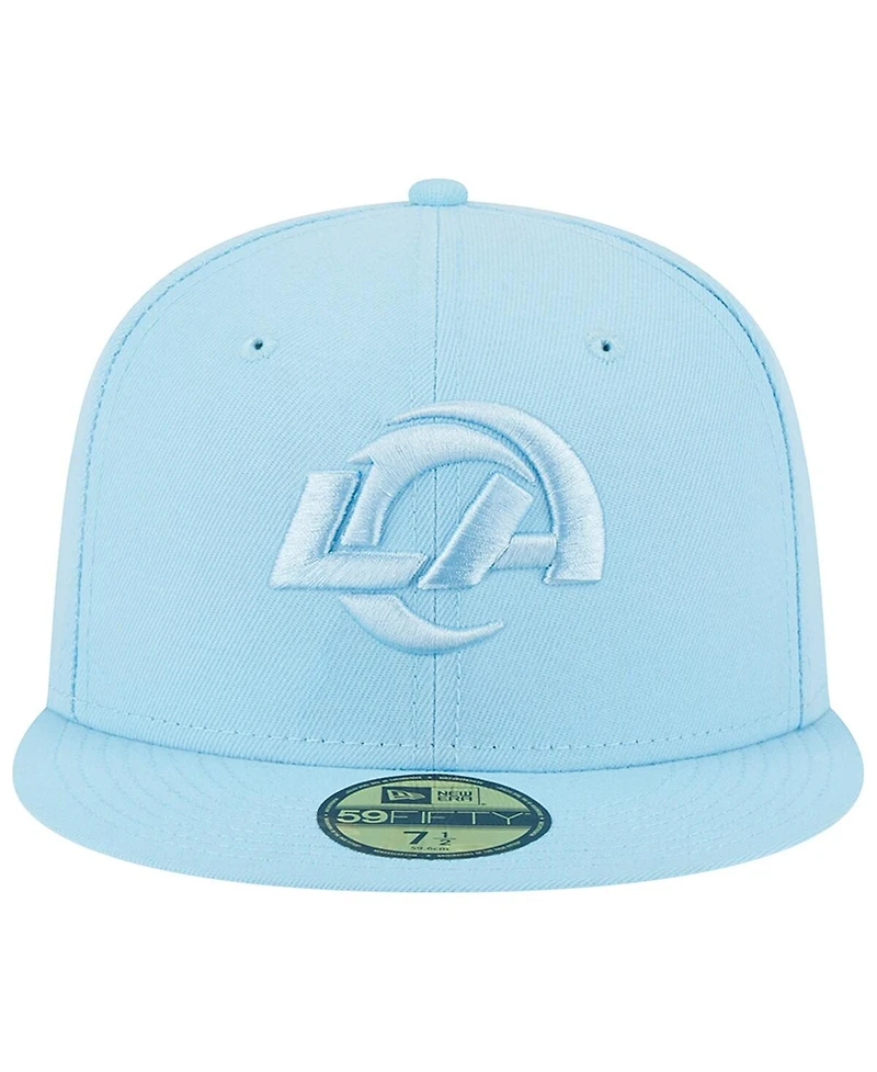 Men's New Era Light Blue Los Angeles Rams Color Pack Brights 59FIFTY Fitted Hat