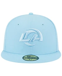 Men's New Era Light Blue Los Angeles Rams Color Pack Brights 59FIFTY Fitted Hat