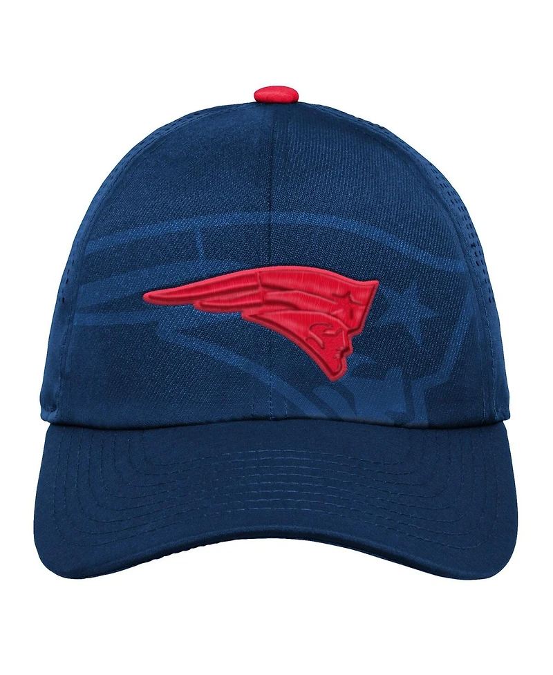 Youth Boys and Girls Navy New England Patriots Tailgate Adjustable Hat