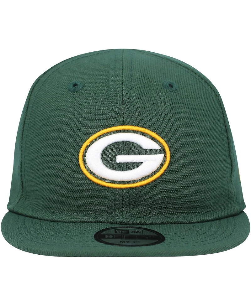 Infant Boys and Girls New Era Green Green Bay Packers My 1st 9FIFTY Snapback Hat